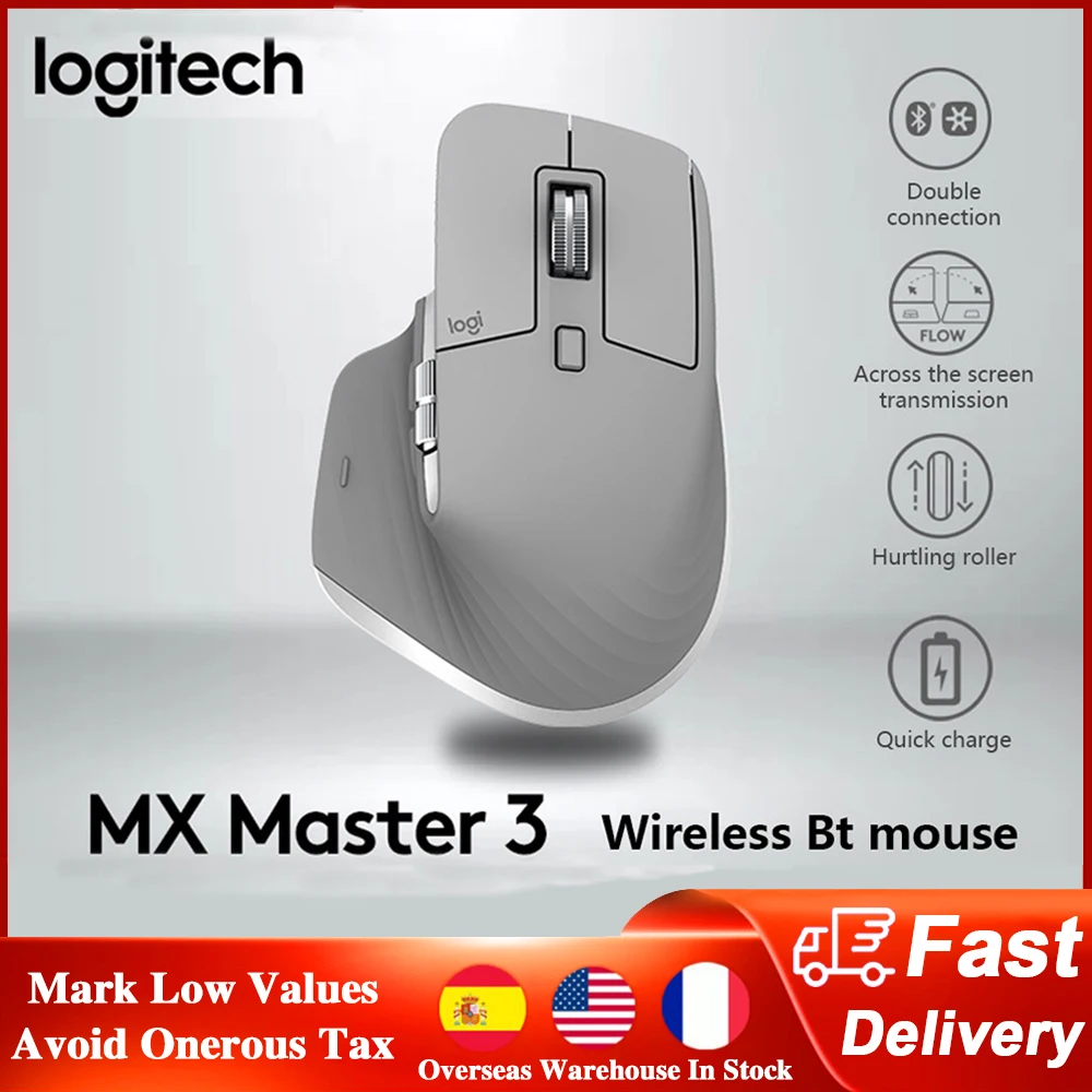 

Мышь Logitech MX Master 3 беспроводная, 2,4 ГГц, 4000DPI