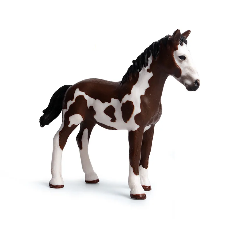 Cross border solid simulation wild animal model ornaments, small pieces, off horse, steed, foal model, play children's toys