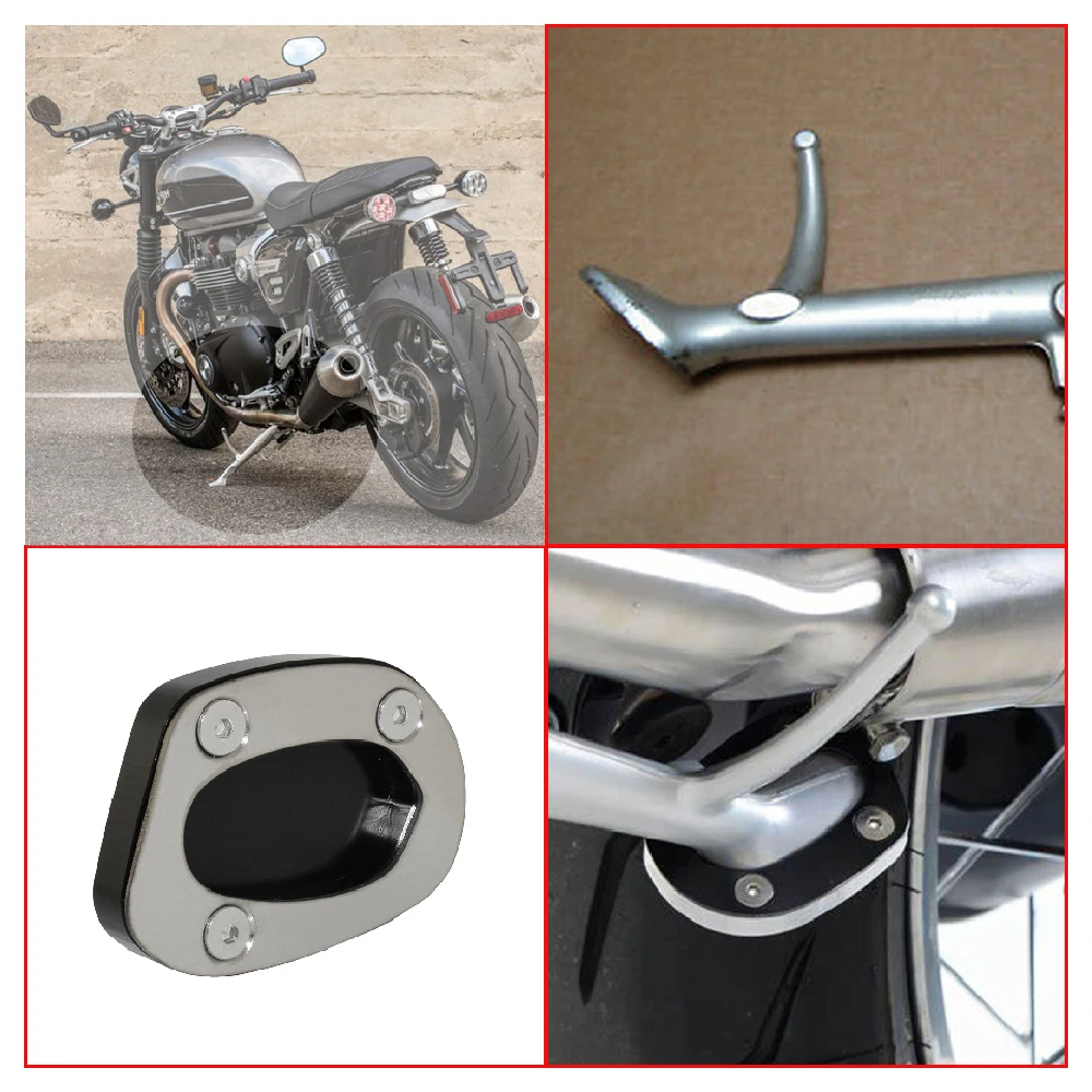 Подходит для Triumph Speed Twin 1200 Thruxton R RS ABS 2019-2024 боковая подставка мотоцикла удлинитель