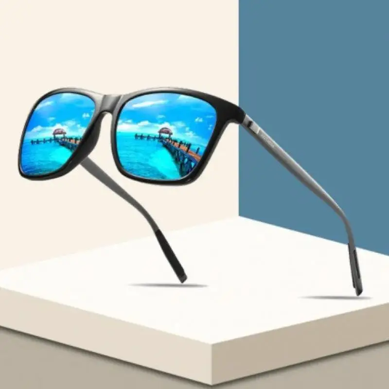 Мужские солнцезащитные очки с поляризацией в стиле ретро