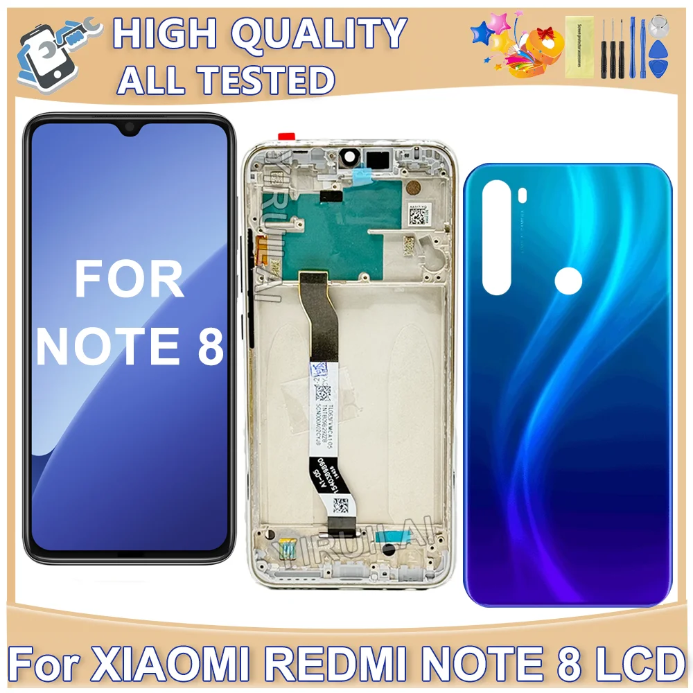 6 3-дюймовый дисплей для Xiaomi Redmi Note 8 ЖК-дисплей с сенсорным экраном в сборе замена