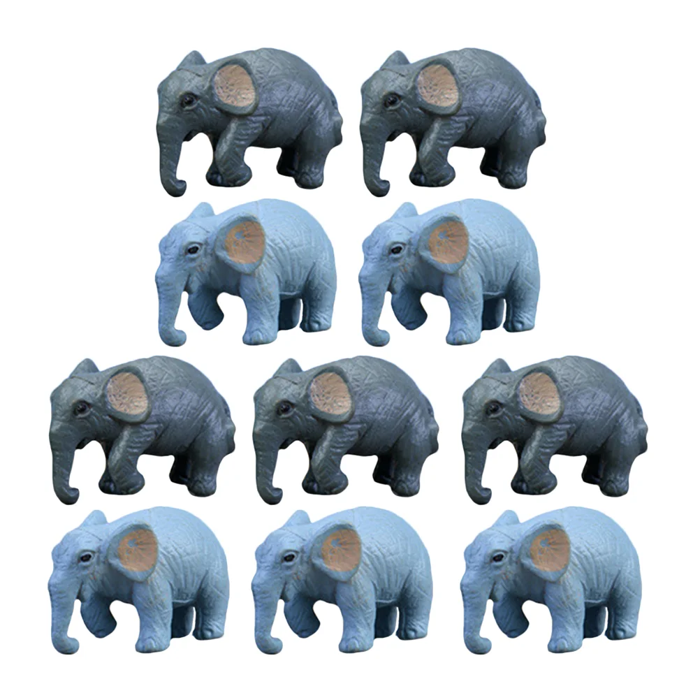 

Cartoon Simulation Elephant Toy Statues Home Decor Mini Charms Miniature Figurines Micro Landscape Garden Decoration Sculptures