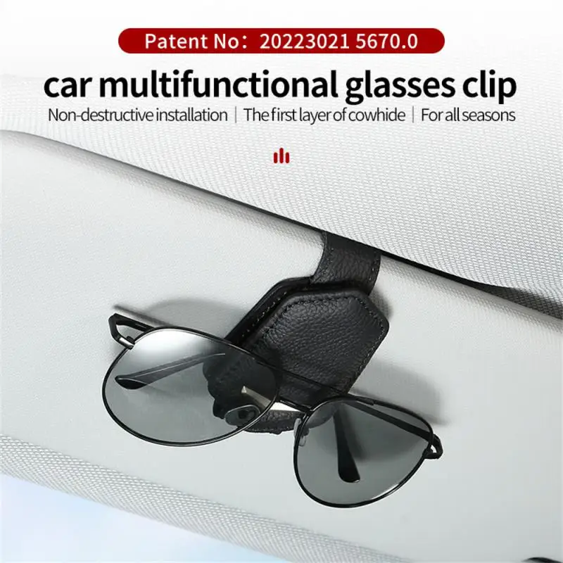 

1pcs Multi-functional Car Glasses Holder Bill Holder Car Sun Visor Glasses Storage Holder Car Glasses Card Storage Holder