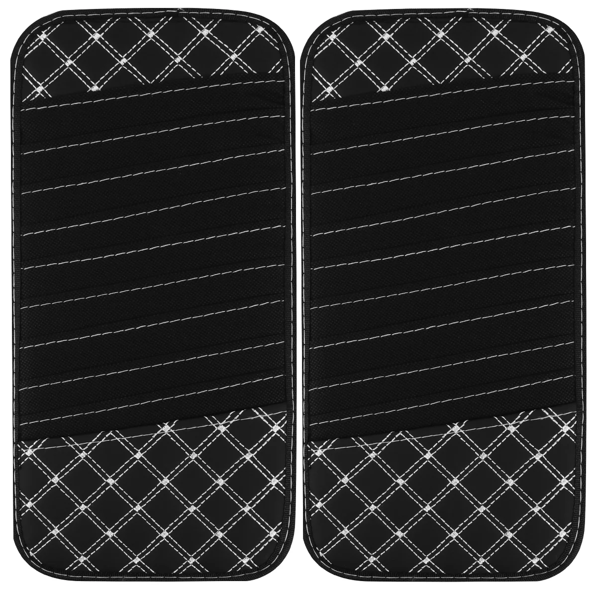 

2pcs Car Visor Organizer Sunglasses Clip Visor Bag Car Interior Accessories Vehicle Organizer Car Sun Visor Organizer
