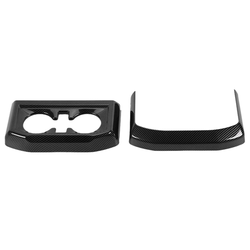 

Car Rear Water Cup Holder Frame Overlay Cover Trim For Ford F150 2021 2022 Accessories