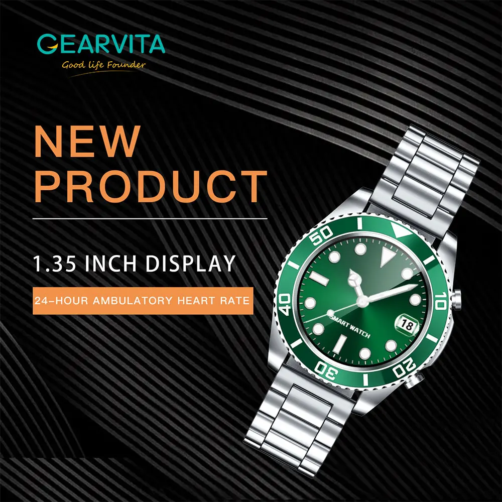 2022 мужские деловые Смарт-часы с высоким диапазоном полный круг сенсорный экран