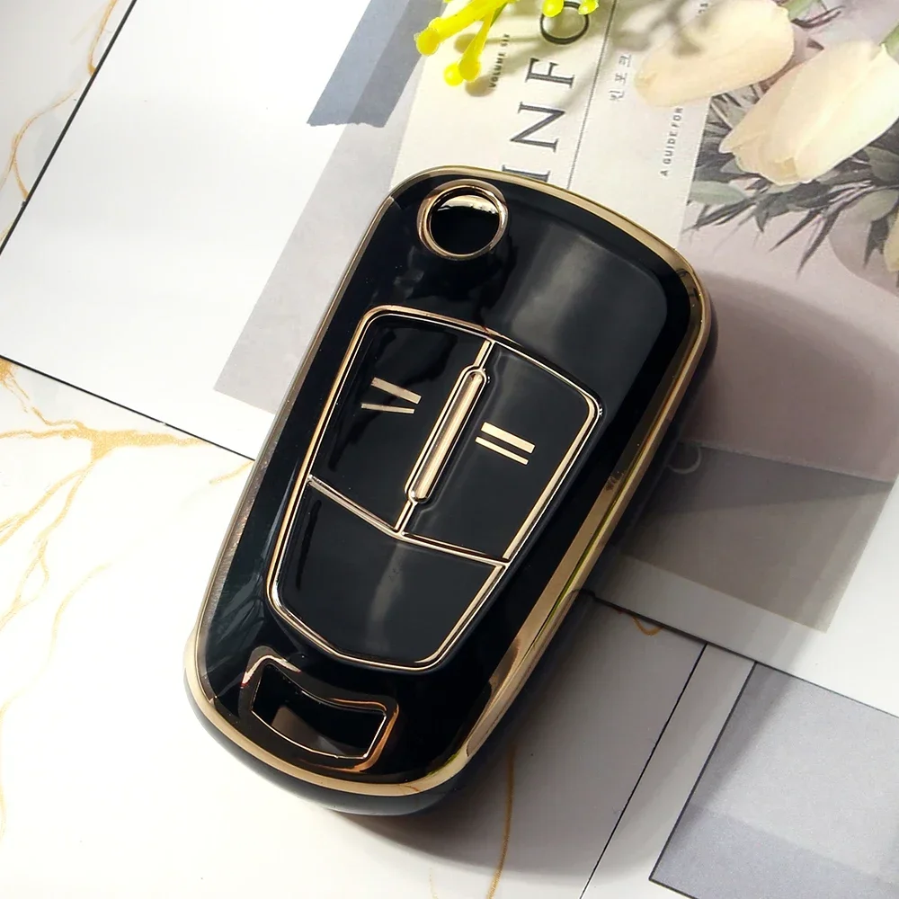 

Чехол для ключей автомобиля KEYYOU для Opel Vauxhall Astra H Corsa D Vectra C Zafira Astra Vectra Signum, мягкий защитный брелок из ТПУ для ключей