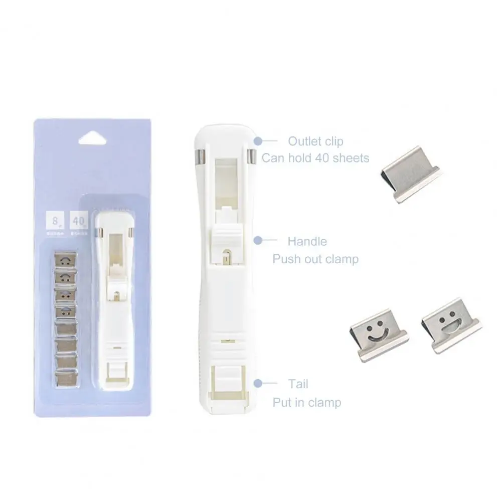 

Прочный степлер с зажимом, широкое применение, износостойкий, для снятия степлера, зажим для связывания, 1 комплект