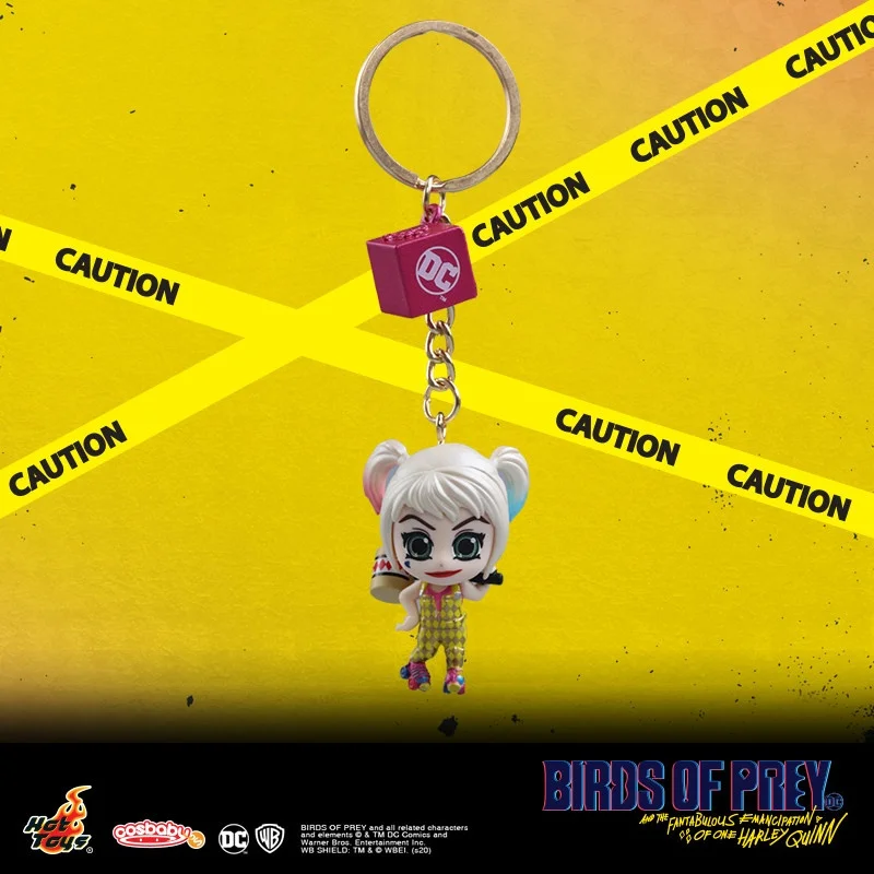 Фото Коллекционная мини-фигурка-брелок HotToys Harley Quinn Cosbaby, серия Birds Of Prey Suicide Squad, DC Comics, аксессуар для сумки, для фанатов фильмов №4