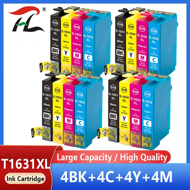 

Compatible For Epson 16XL T1631 1632 T1633 T1634 ink cartridge for WF 2650 WF-2630 WF-2660 WF-2750 WF-2760 XP-320 XP-420 XP-424