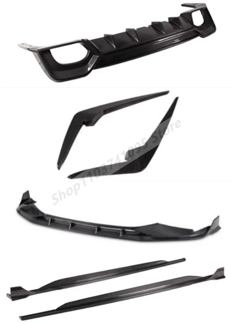 Передний бампер из настоящего углеродного волокна спойлер задний диффузор