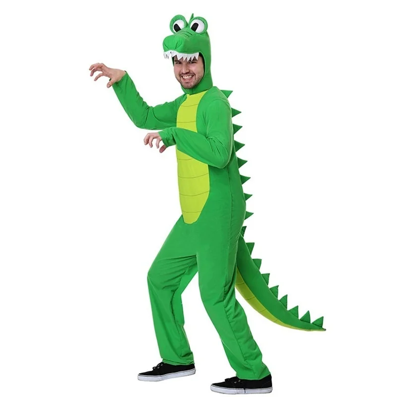 

Kigurumi Halloween Cosplay Anime Unisex hoodies Animal Crocodile Onesies Cosplay Costume Carnival Masquerade Party for Adult