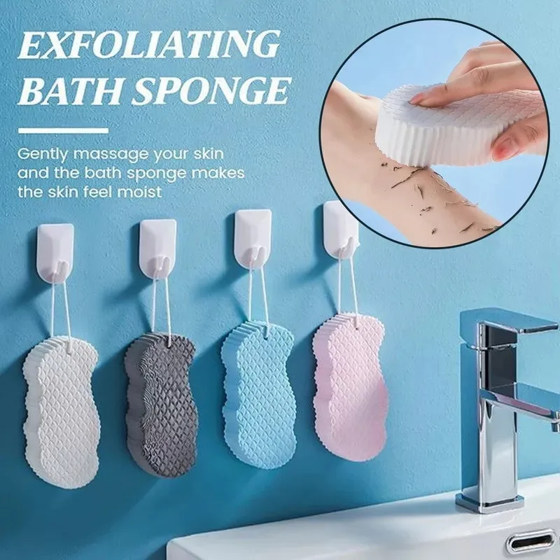 Safe Exfoliating Bath Sponge Painless Soft Brushes Body Scrubbers Dead Skin Remover Cleaner Esponja Exfoliante |
