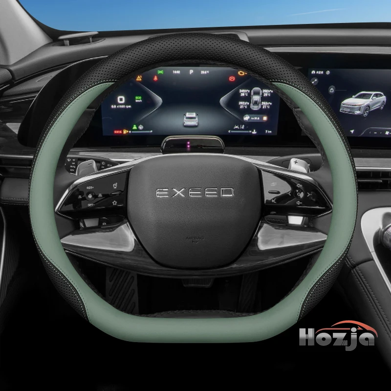 

Кожаный чехол на руль автомобиля для CHERY Exeed LX TXL VX 2023 2024 2025 2026, аксессуары для интерьера