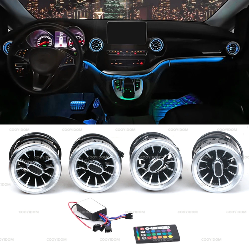 Передняя панель автомобиля, вентиляционная решетка кондиционера, внутренняя отделка Turbo для Mercedes Benz V Class W447 Vito V250