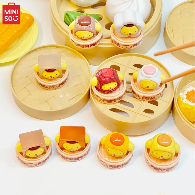 MINISO слепая коробка Sanrio Pompompurin Booming Series милые украшения для рабочего стола детская