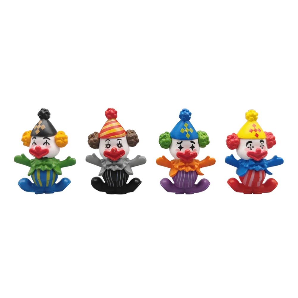 

Clown Mini Miniature Figurine Accessories Landscape Resin Miniatures Figure Tabletop Decorative Lovely Landscaping Kit Ornament