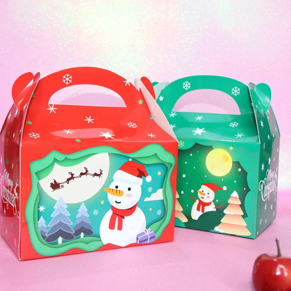 

Christmas Boxes Box Party Gift Candy Favor Paper Treat Holiday Bakery Birthday Cartoon Decorationsfavors Evecookie Santa Goodie