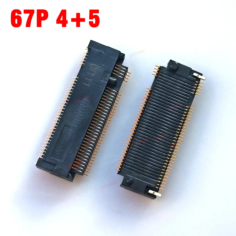 1-10 шт., разъем Ngff M.2 67P M KEY, разъем интерфейса NGFF, гнездо для SSD H3.2 4 + 5 M.2, слот для SSD NGFF, разъем 67Pin
