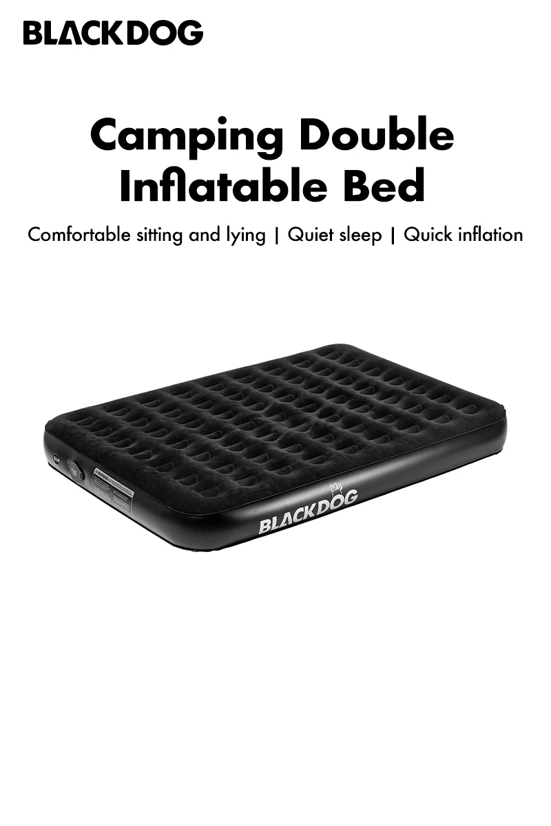 

Blackdog Outdoor Camping Inflatable Mattress Floor Laying Inflatable Cushion Thickened Fully Automatic Double Air Cushion Bed