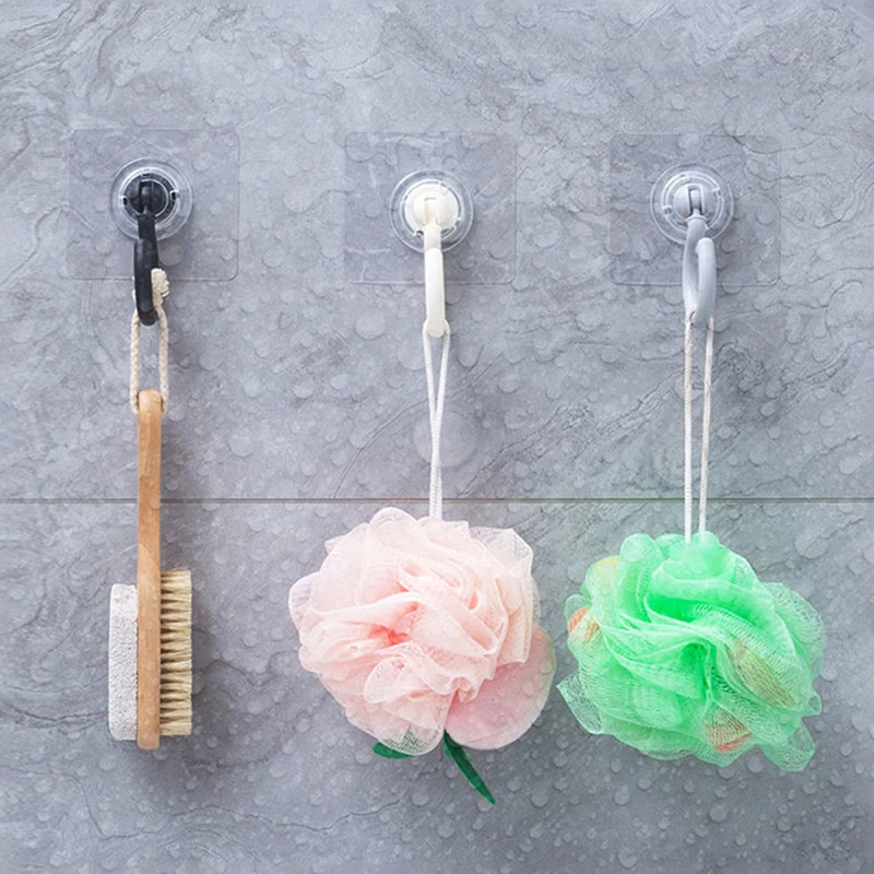 

1Pc Ceiling Rotary Hook Household Multifunction Adhesive Hook Kitchen Bathroom Wall Key Hanging Door Back Coat Hook