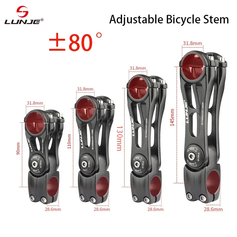 Регулируемый вынос руля велосипеда MTB 31 8 мм 80 градусов стола для дорожного