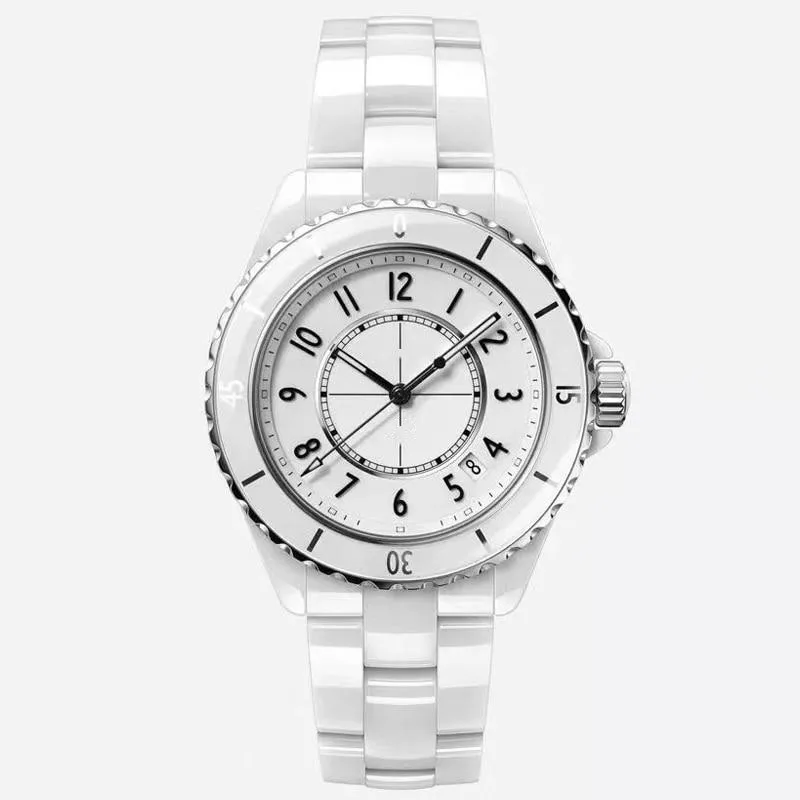 

Top Luxury Brand Original Quality Ceramic Strap Diamond Watch for Women Calendar Dial 33mm or 38mm Women’s Fashion Quartz Watch