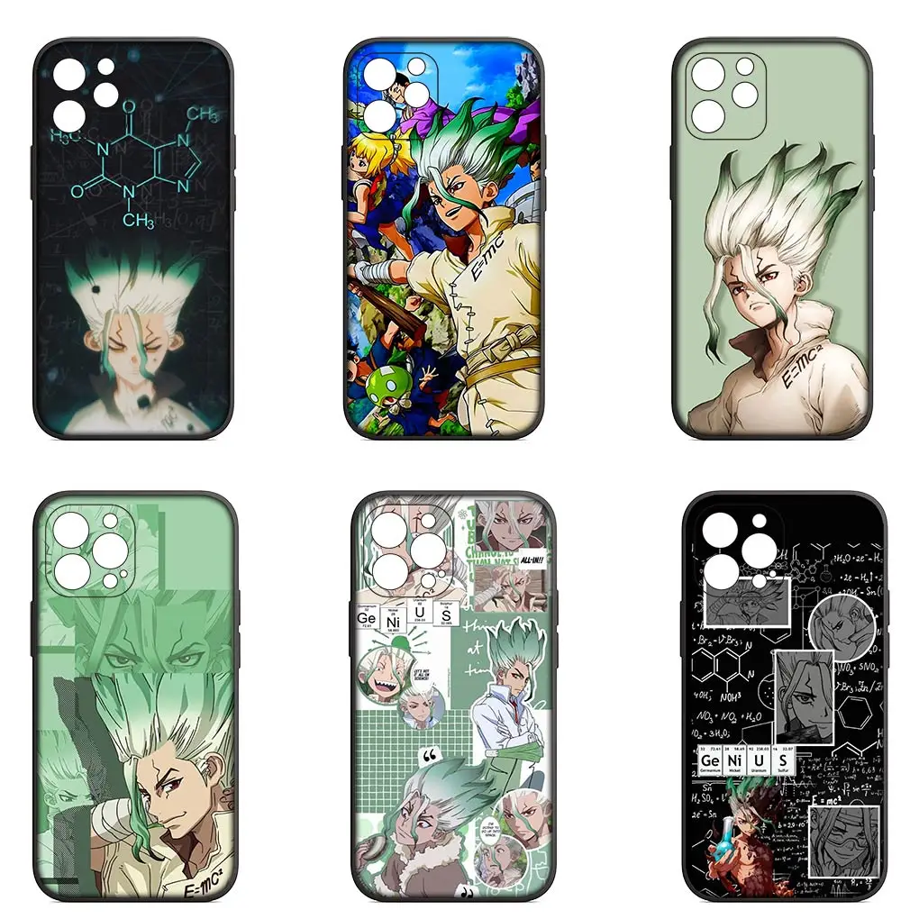 Чехол для телефона с изображением аниме Dr Stone Ishigami Senkuu Apple iPhone 16 11 Pro XS Max X XR 6 7 8 6S Plus +