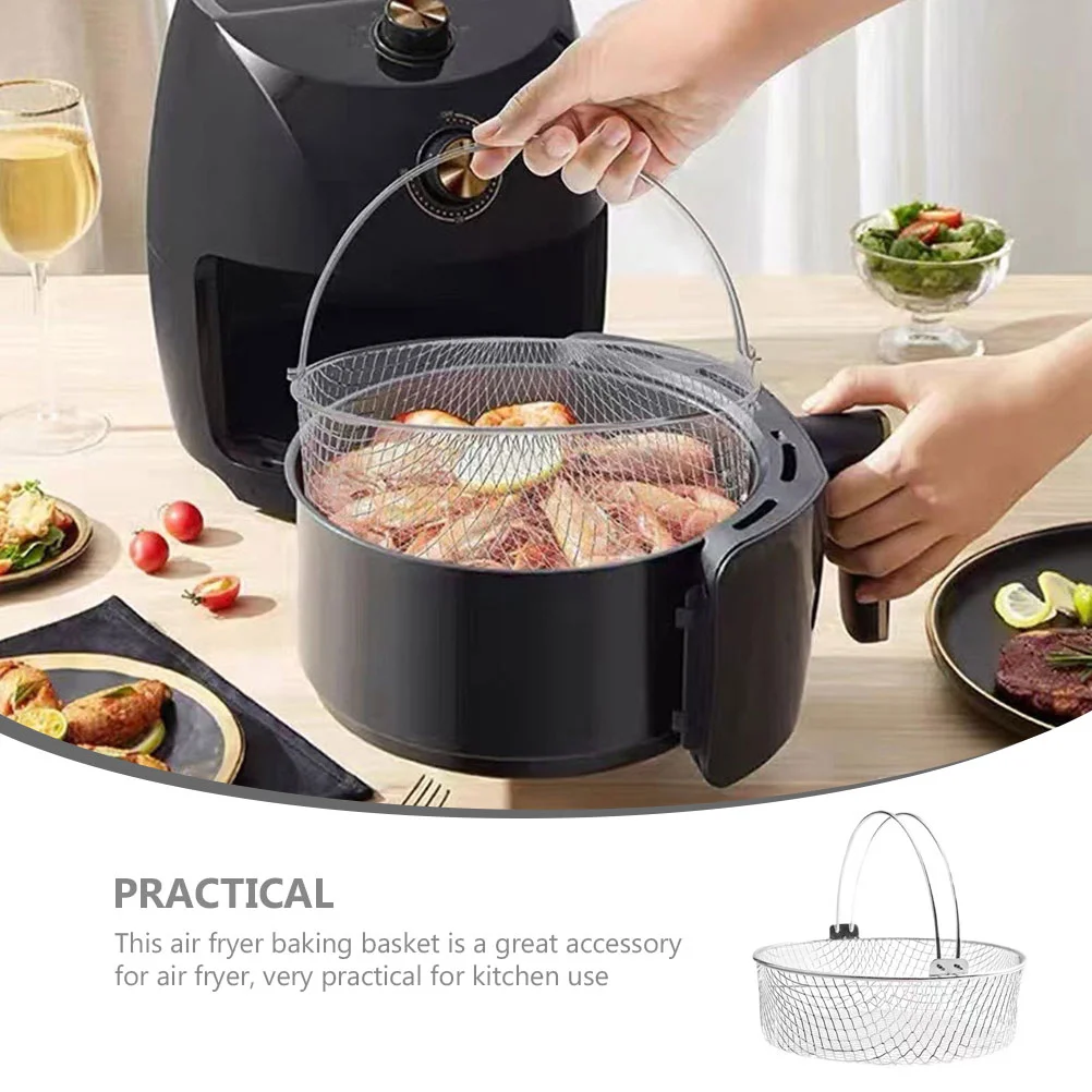 Портативные аксессуары для фритюрниц дышащая сетчатая корзина 825 дюймов жарка с