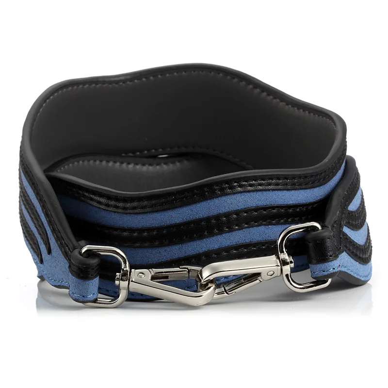 Wide Shoulder Strap High Quality Solid Color Bag Strap Wave Pattern Strap New Fashion PU Leather Bag Handle Accessory Travel