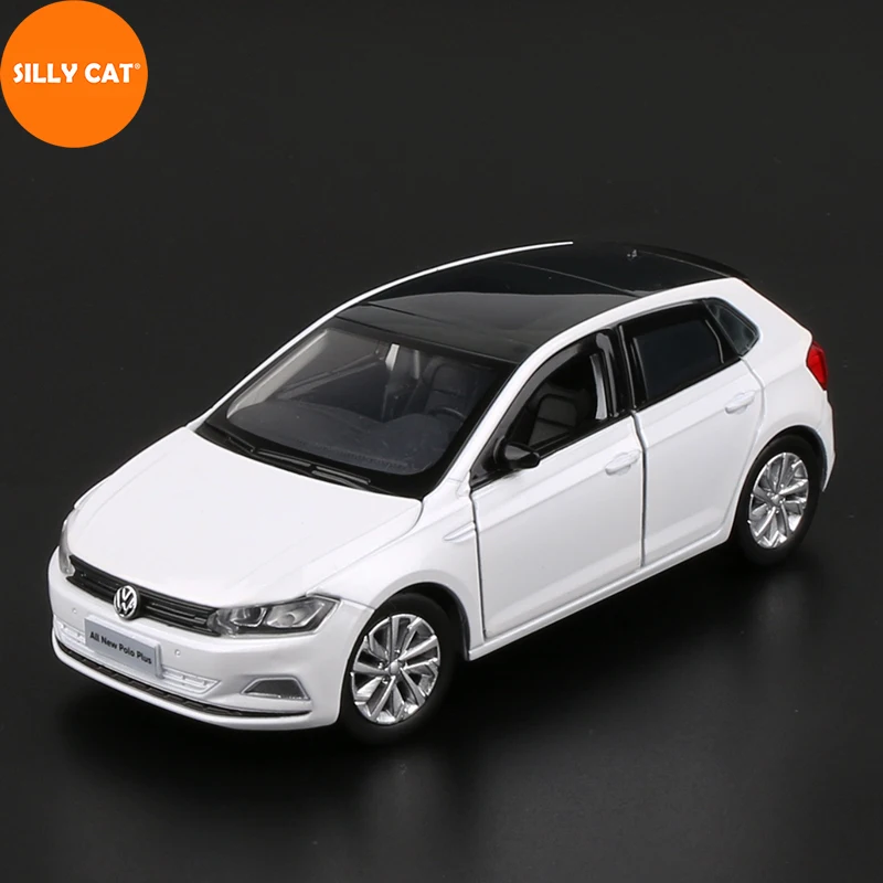 

1:32 металлическая модель автомобиля «глупый Кот» для Volkswagen, для VW POLO 2019-модель автомобиля, Игрушечная модель автомобиля, коллекция моделей и...