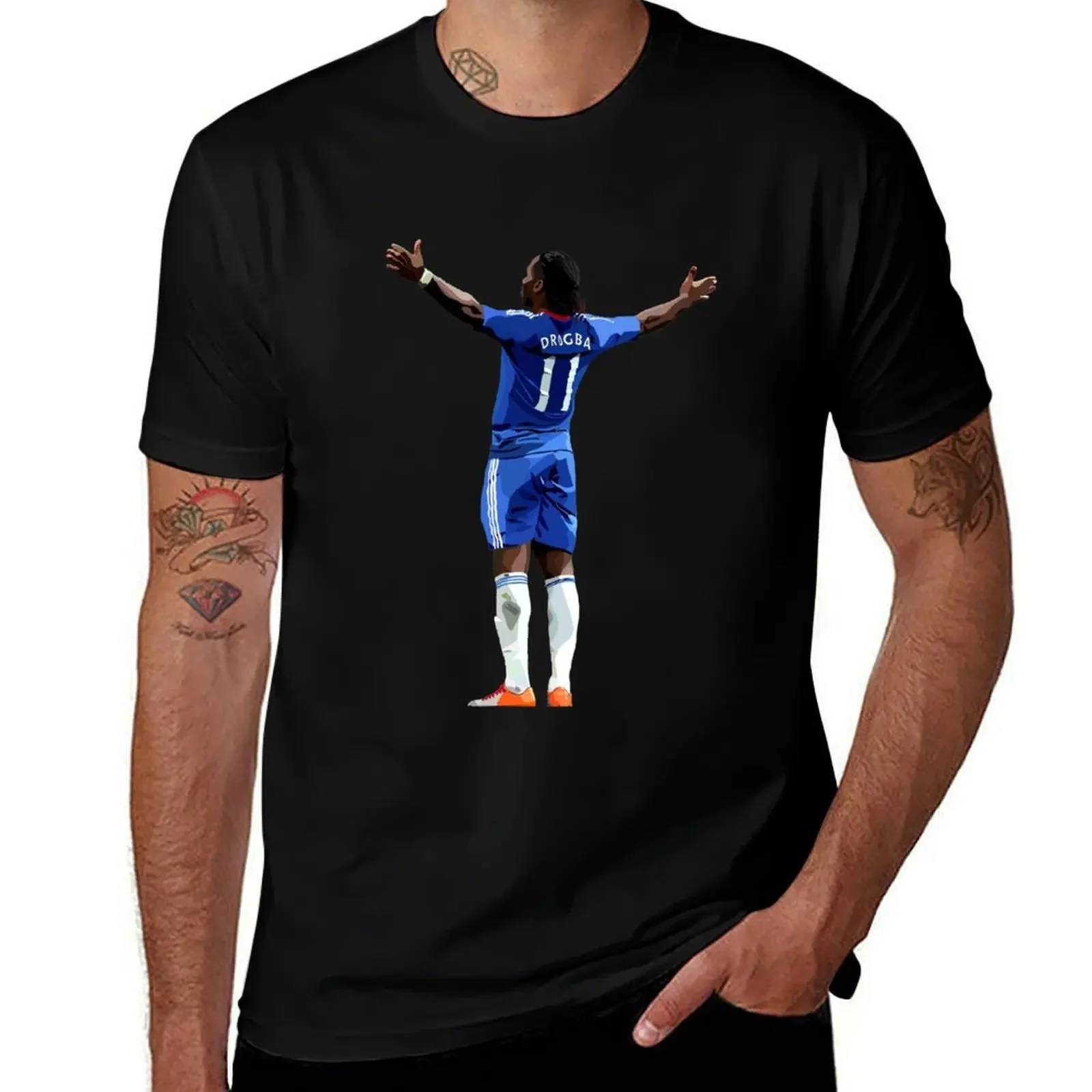Футболка мужская с рисунком футболки графическим дизайном Drogba