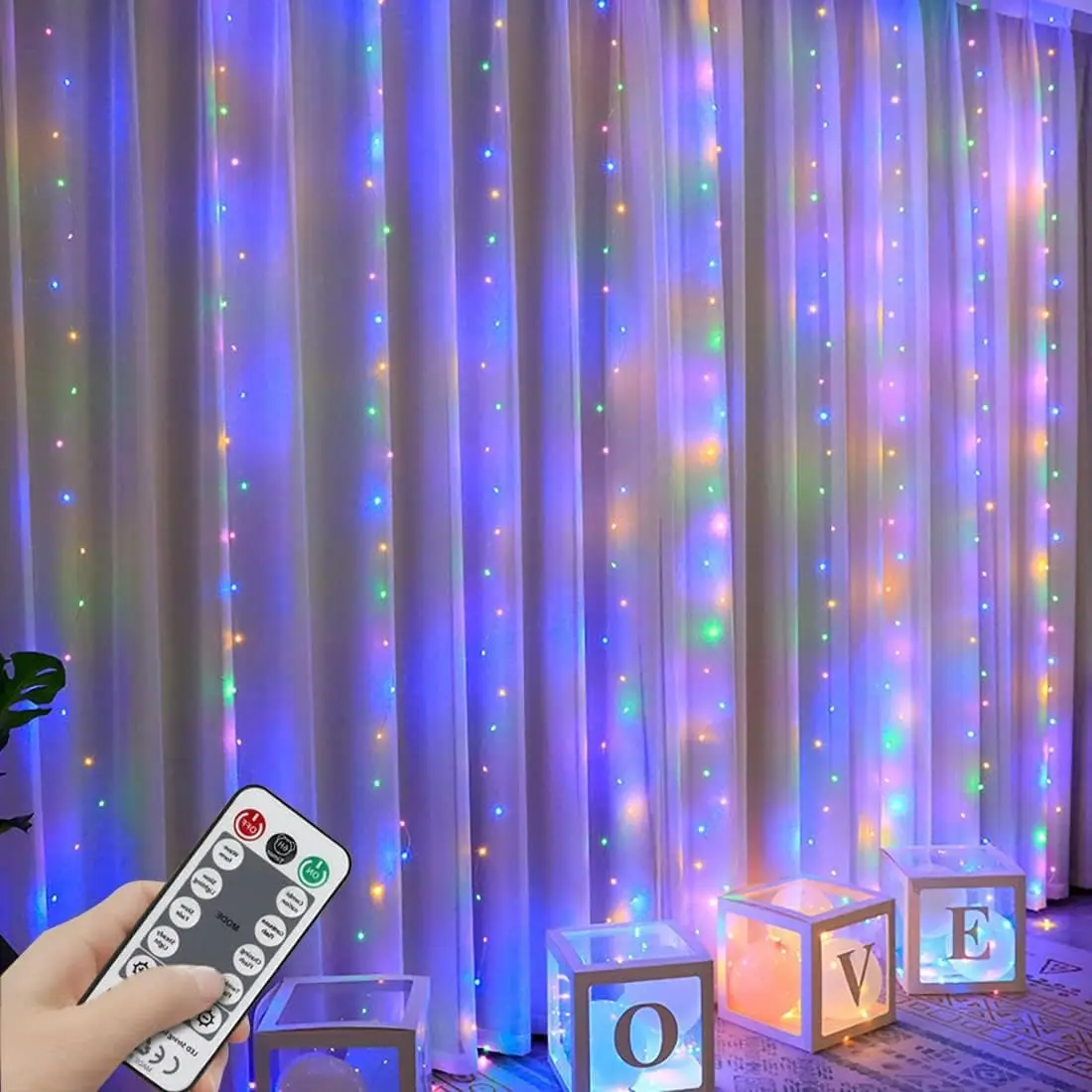 3x3 м Гирлянда-занавеска на окно