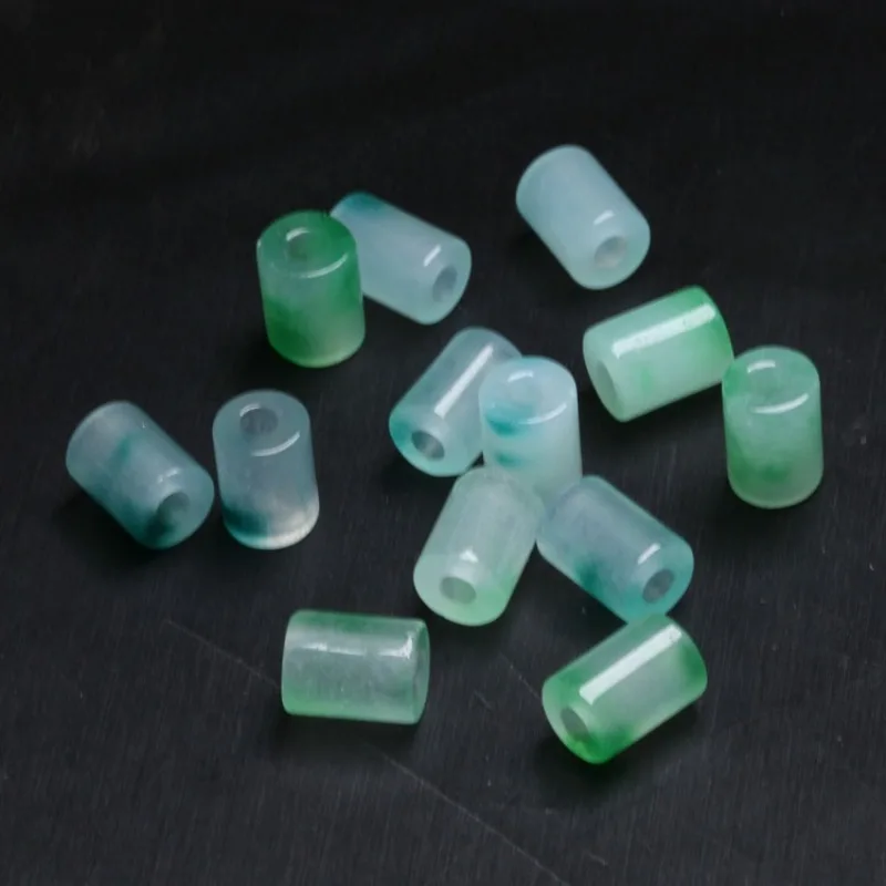 10 шт. бусины из натурального нефрита с большим отверстием