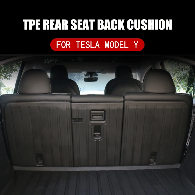 

3pcs Car Rear Row Seats Back Protector Anti-Kick Pad Cover For Tesla Model Y 2019 2020 2021 2022 TPE Dirtyproof Seat Back Mats