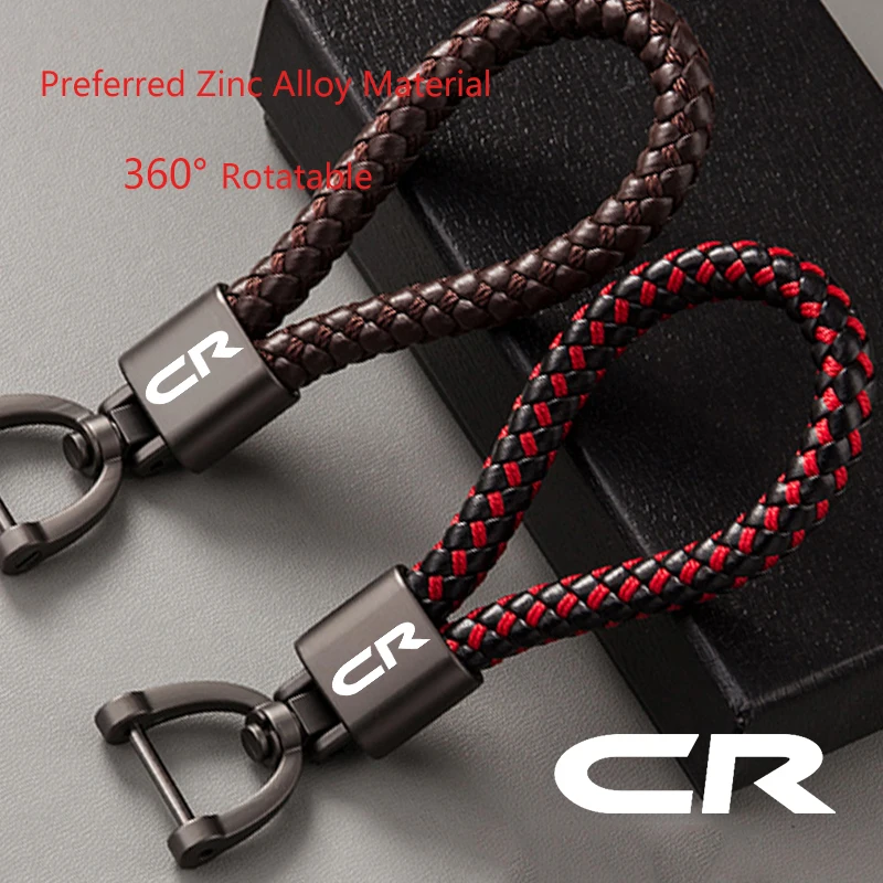 

For Honda CR80R CR85R CR125R CR250R CR 80R 85R 125R 250R Accessories Custom LOGO Motorcycle Braided Rope Keyring Metal Keychain