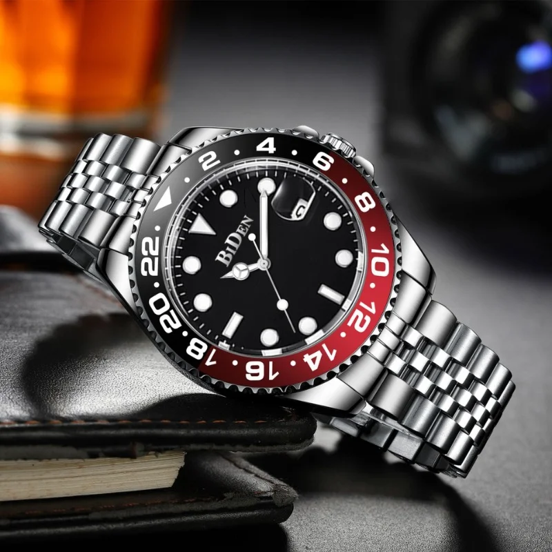 

Fashion Biden brand men's watch waterproof luminous calendar wristwatch top AAA business leisure chronograph watches for men