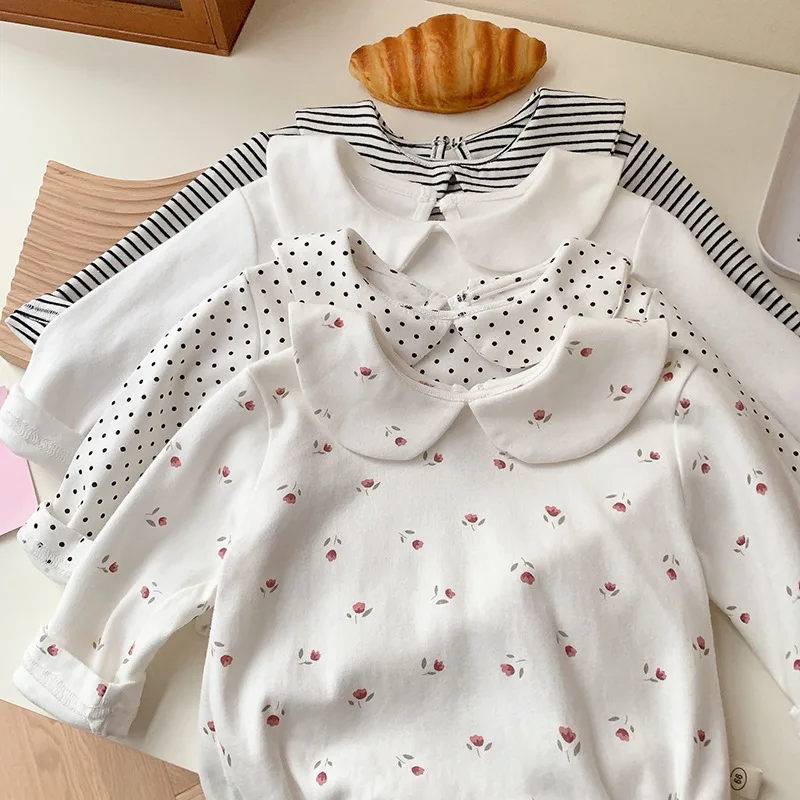 

Baby Wrap Clothes Spring Clothes Kids Romper Infant Cotton Romper Wear Bebe One-piece Newborn Shirt Tops T-shirt Stuff