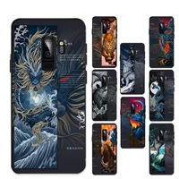 chinese style ferocious beast dragon tiger phone case for samsung s20 lite s21 s10 s9 plus for redmi note8 9pro for huawei y6