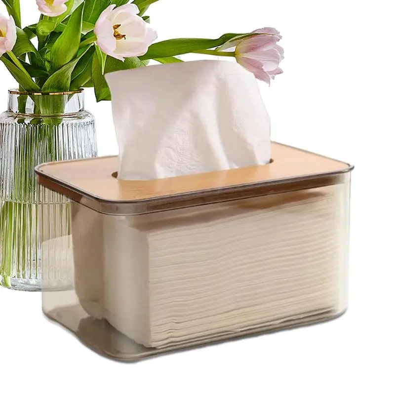 

Household Tissue Box Home Transparent Tissue Box No Peculiar Smell Toilet Paper Organizer For Bathroom Restaurant Kitchen And