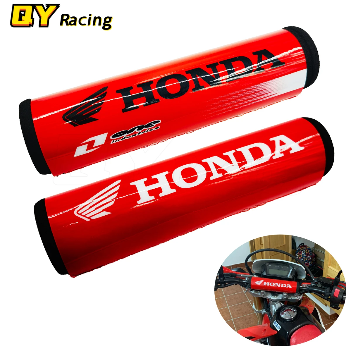 20CM Round Handlebar Pads 7/8" For Honda Bse Kayo CRF RMZ YZF EXC RMZ DRZ WRF ATV Dirt Pit Bike Motorcycle Motocross Enduro SM