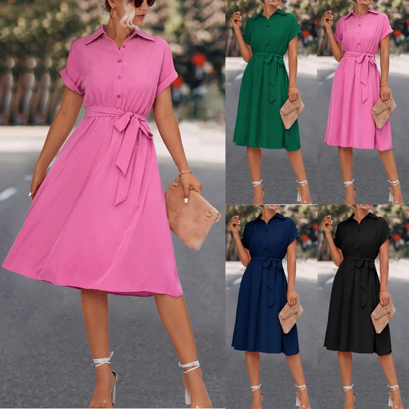 

Spring/Summer 2023 Collection Fashion Leisure Shirt With High Waist Dress