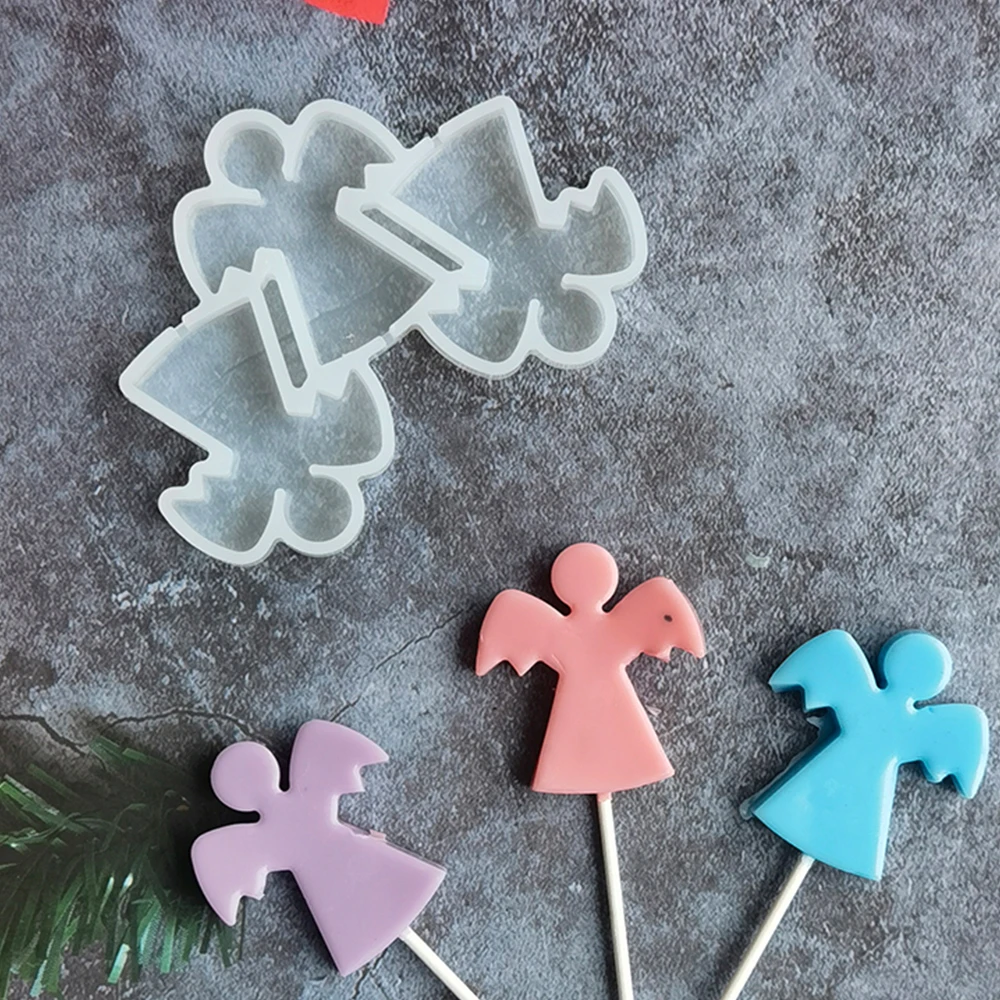 

New Arrival Angel Epoxy Resin Silicone Mold Chocolate Lollipop Cake Mould Cake Decorating Tool Kitchen Accessories