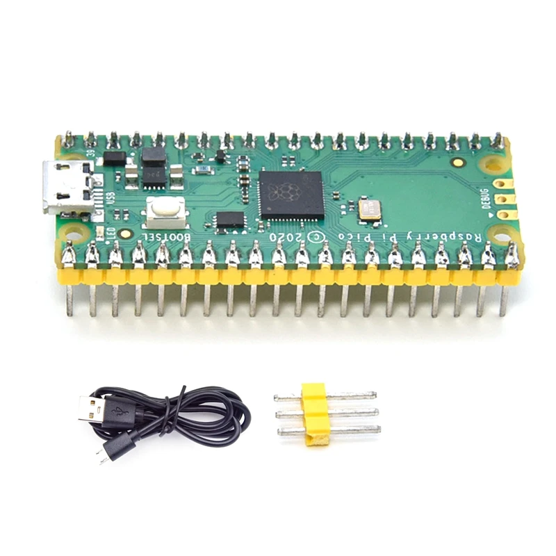 

Материнская плата для Raspberry Pi Pico RP2040, микроконтроллер ARM Cortex M0 + двухъядерная макетная плата с USB-кабелем