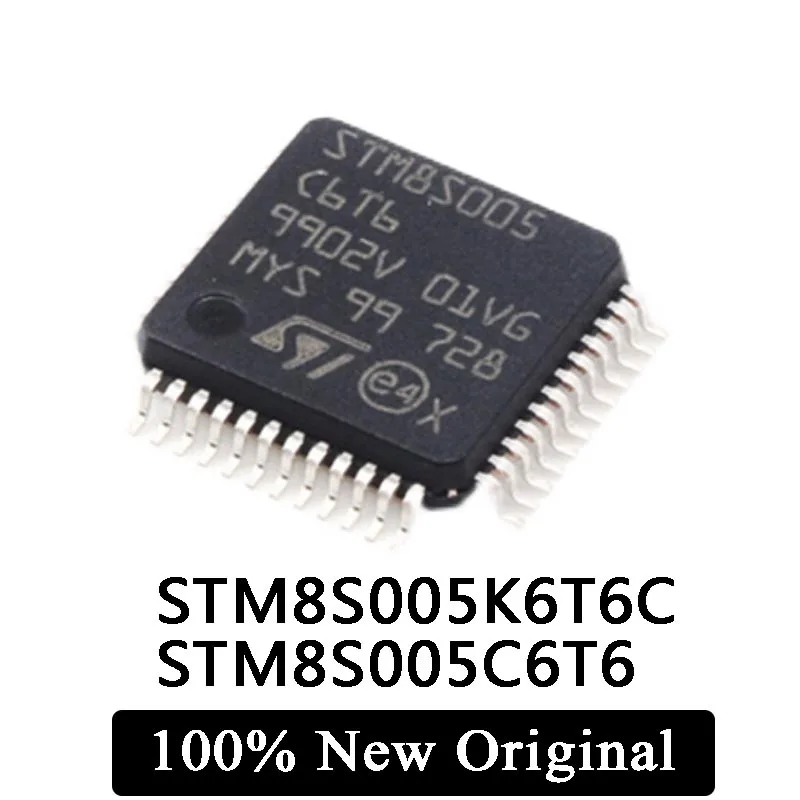 

5Pcs 100% New Original STM8S005K6T6C STM8S005C6T6 STM8S005 STM8S LQFP-48 16MHz/32KB Flash/8-bit microcontroller IC Chip in stock