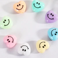 diy10mm3050100pcslot smiling face bead charm bracelet beads for jewelry making charms for bracelets silver alloy charms