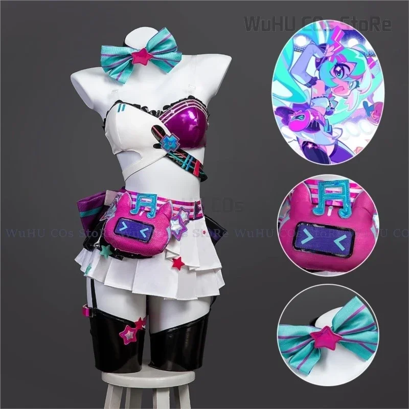 Project Sekai красочный сценический костюм кролика для девочек оригинальный дизайн
