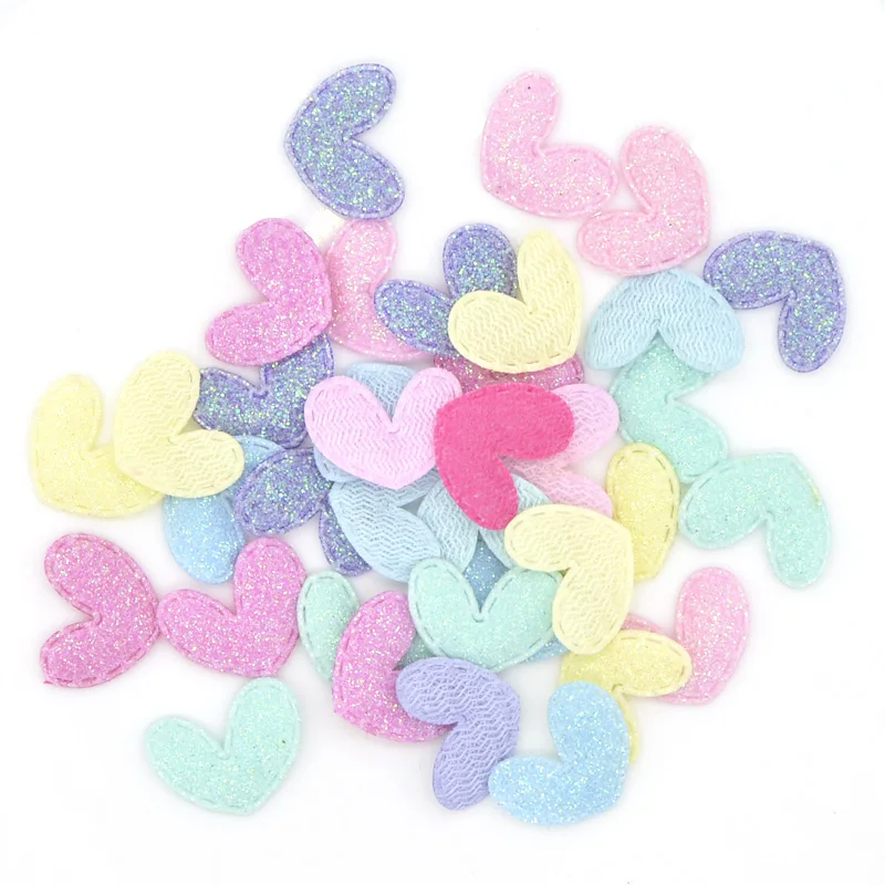 Блестящая ткань Bepowder Heart аппликация из ткани, 60 шт., 15*20 мм (art.: 7b07e4638) - 7b07e4638
