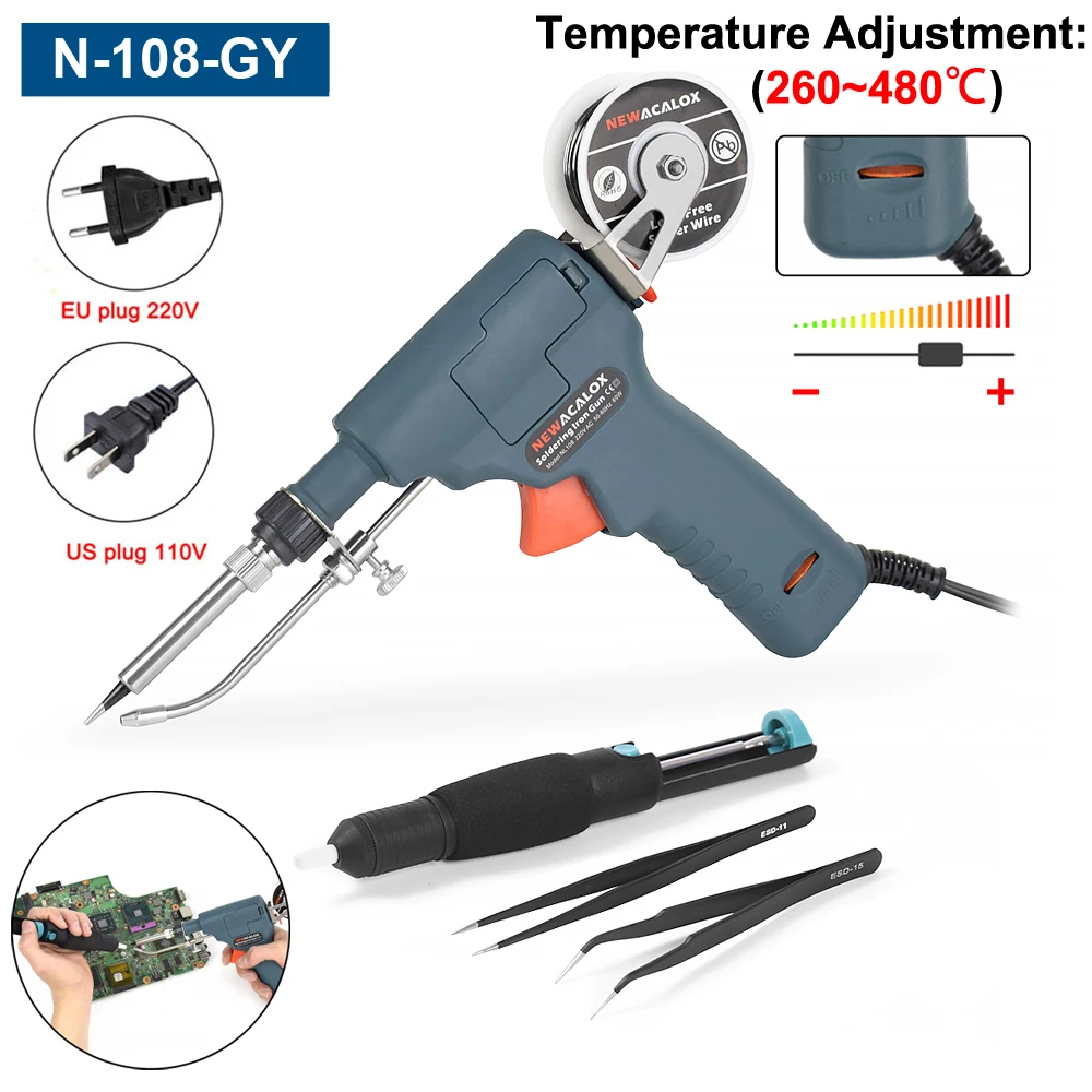 

NEWACALOX Паяльник 60 Вт с автоматической подачей припоя