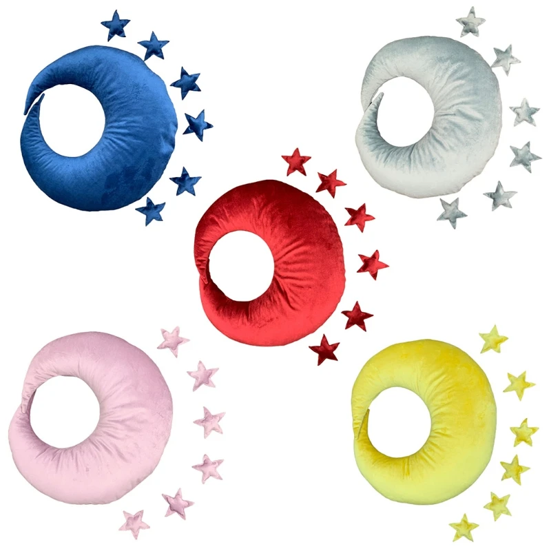 

Baby Posing Moon Pillow Stars Set Newborn Photography Props Infants Photo Shooting Accessories